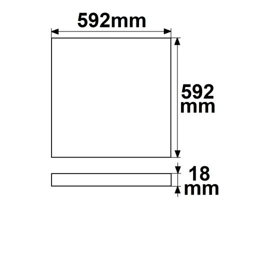 Infrarot-Panel PREMIUM Professional 300, 592x592mm, 285W