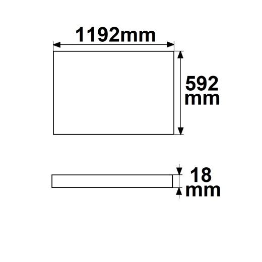 Infrarot-Panel PREMIUM Professional 705, 592x1192mm, 670W