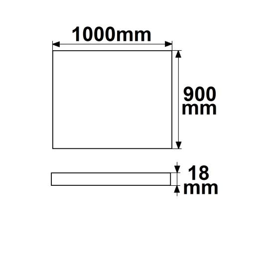 Infrarot-Panel PREMIUM Professional 905, 900x1000mm, 860W