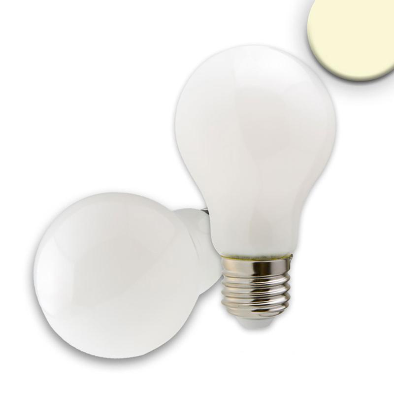 E27 LED bulb, 8W, milky, warm white, dimmable