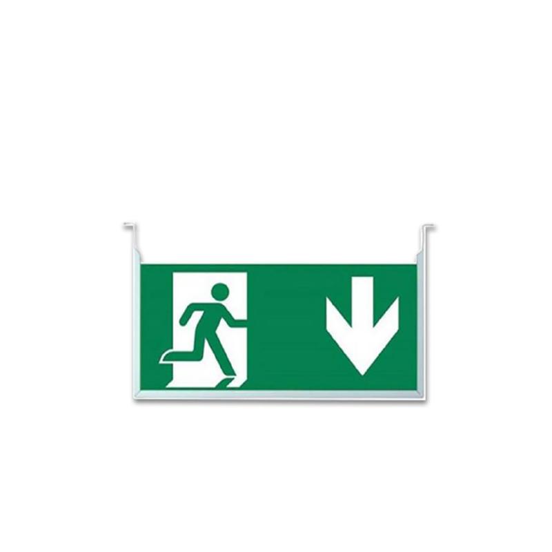 Vertikales Schild für LED Notlicht/Fluchtwegleuchte UNI4