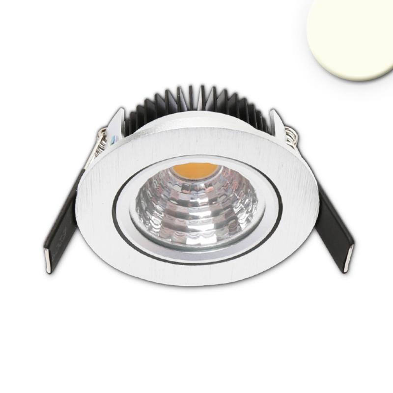 LED downlight 68 MiniAMP alu brushed 5W, 24V DC, warm white 3000k, dimmable