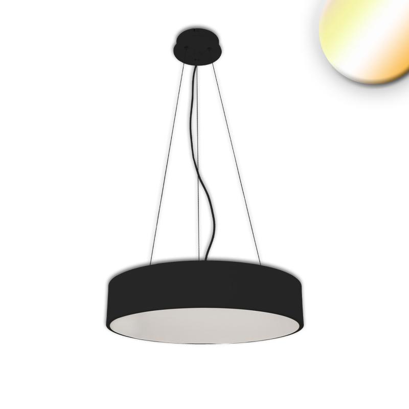 LED pendant lamp, DIA 80cm, black, 105W, ColorSwitch 3000|3500|4000K, dimmable