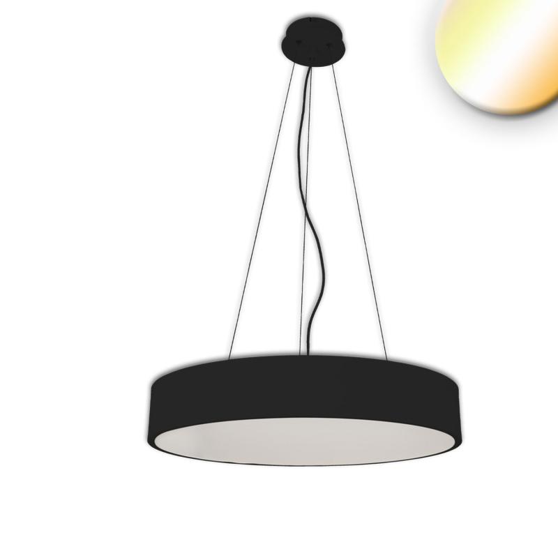 LED pendant lamp, DIA 100cm, black, 160W, ColorSwitch 3000|3500|4000K, dimmable