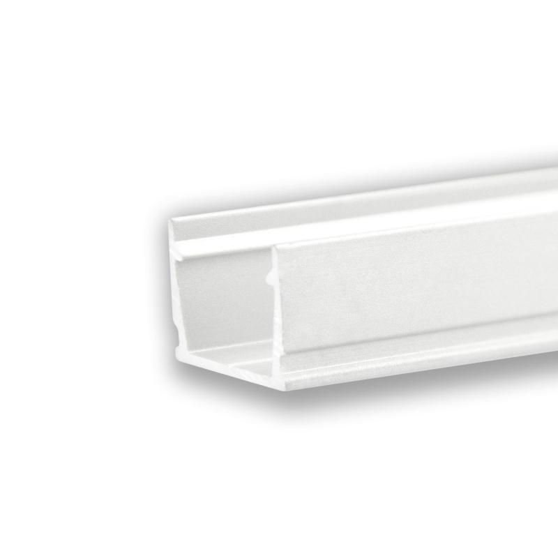 LED Aufbauprofil SURF10 Aluminium weiß RAL 9010, 300cm