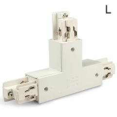 3-PH T-connector N-conductor right, protective conductor left, white