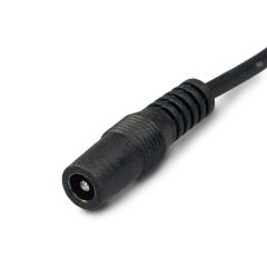 Connecting cable with round plug FEMALE 1.5m black
