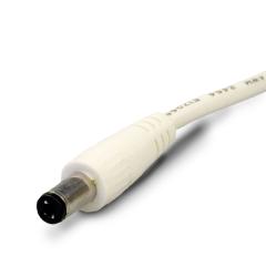 Connecting cable with round plug MALE 1.5m white