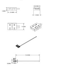 Clip-Kabelanschluss (max. 5A) C1-28 für 2-pol. IP20 Flexstripes mit Breite 8mm, Pitch >12mm