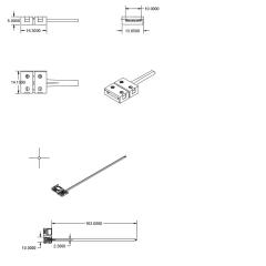 Clip-Kabelanschluss (max. 5A) C1-210 für 2-pol. IP20 Flexstripes mit Breite 10mm, Pitch >12mm