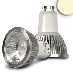 GU10 LED spotlight 5.5W COB, 70°, warm white, dimmable