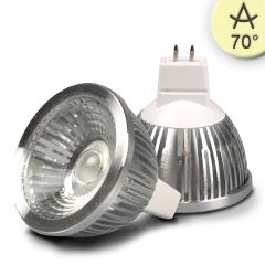 MR16 LED spotlight 5.5W COB, 70°, warm white, dimmable