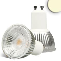 GU10 LED spotlight 6W GLAS-COB, 70°, warm white, dimmable