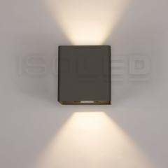 LED Wandleuchte Flex Up&Down 2x5W CREE, IP54, anthrazit, warmweiß