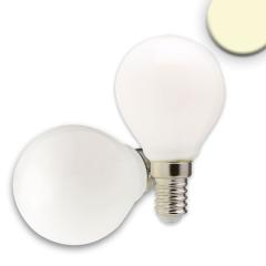 E14 LED Illu, 4W, milky, warm white, dimmable
