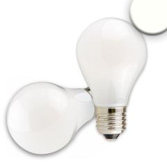 E27 LED bulb, 8W, milky, neutral white, dimmable