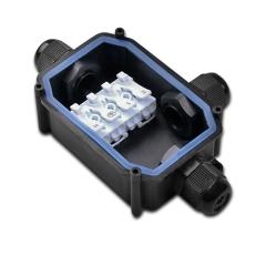 Cable Y-connector IP67, clamping gland + push-in terminal 2x4pole