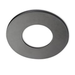 Cover aluminium round black matt for spotlight recessed Sys-68