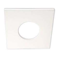 Cover aluminium square white matt for spotlight recessed Sys-68