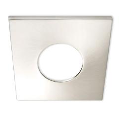 Cover aluminium square nickel brushed for spotlight recessed Sys-68