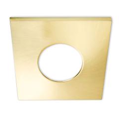 Cover aluminium square gold brushed for spotlight recessed Sys-68