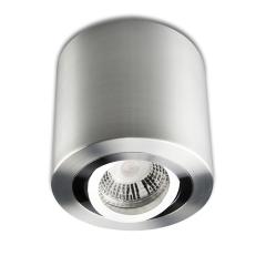 Ceiling mounted light round for GU10/MR16, Alu brushed, excl. illuminant