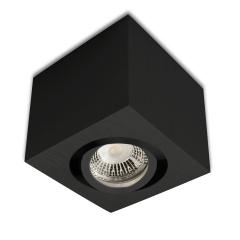 Ceiling mounted light square for GU10, Alu black, excl. illuminant