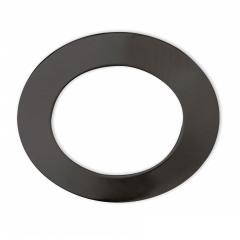 Cover aluminium round black for spotlight recessed Sys-90