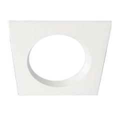 Cover aluminium recessed square white for spotlight recessed Sys-90