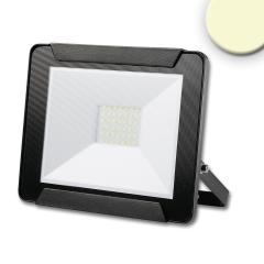 LED floodlight 30W, warm white, black, IP65