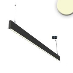 LED pendant lamp Linear Up+Down 1200, 40W, linear-connectable, black, warm white