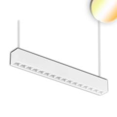 LED Aufbau/Hängeleuchte Linear Raster 20W, anreihbar, weiß, ColorSwitch 3000|3500|4000K