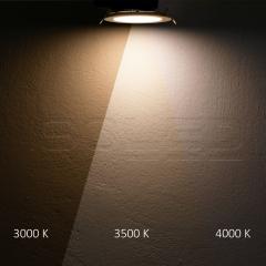 LED Downlight blendungsreduziert, 25W, rund, DN190, CRI90, Switch 3000|3500|4000K, dimmbar