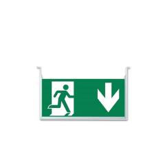 Vertical sign for LED emergency light/escape route luminaire UNI4