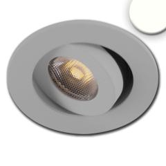 LED recessed light MiniAMP alu brushed, 3W, 24V DC, neutral white, dimmable