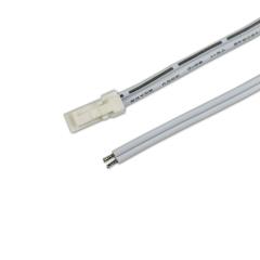 MiniAMP connector male, 100cm, 2-pole, white, max. 3A