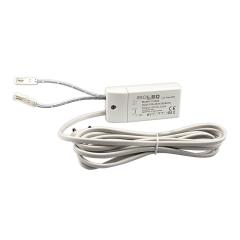 LED Trafo MiniAMP 24V/DC, 0-30W, 200cm Kabel mit Flachstecker, sekundär 2 female Buchsen