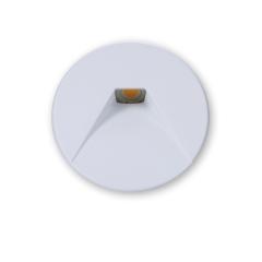 Cover aluminium round 2 white for recessed wall light Sys-Wall68