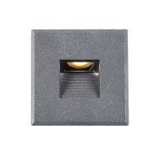 Cover aluminium angular 3 silver-grey for recessed wall light Sys-Wall68