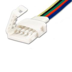 Clip cable connection (max. 5A) for 5-pin IP20 flexstripes with width 12mm and pitch distance >12mm