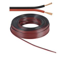 Cable 50m roll 2-pole 1.5mm² H03VH-H YZWL, black/red, AWG16