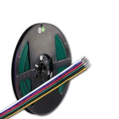 Cable RGB+W+WW 10m roll 6-pin 0.5mm² H03VH-H AWG20