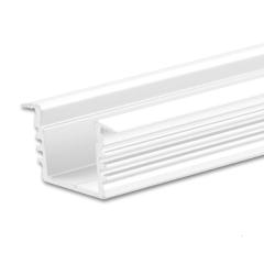 LED Einbauprofil DIVE12 Aluminium weiß RAL 9010, 200cm