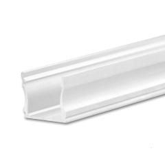 LED Aufbauprofil PURE12 S Aluminium weiß RAL9010, 300cm