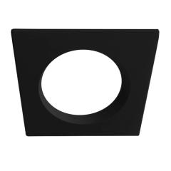 Cover aluminium recessed square black for spotlight recessed Sys-90