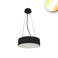 LED pendant lamp, DIA 60cm, black, 52W, ColorSwitch 3000|3500|4000K, dimmable