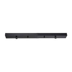 Ceiling canopy oblong, black, for 2-fold suspension