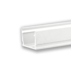 LED Aufbauprofil SURF10 Aluminium weiß RAL 9010, 200cm