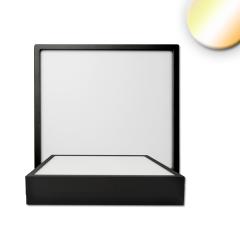 LED ceiling light PRO black, 15W, angular, 170mm, ColorSwitch 2700|3000|4000K, dimmable