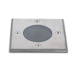 Ground recessed spotlight for GU10 spots, square, IP67, excl. illuminant